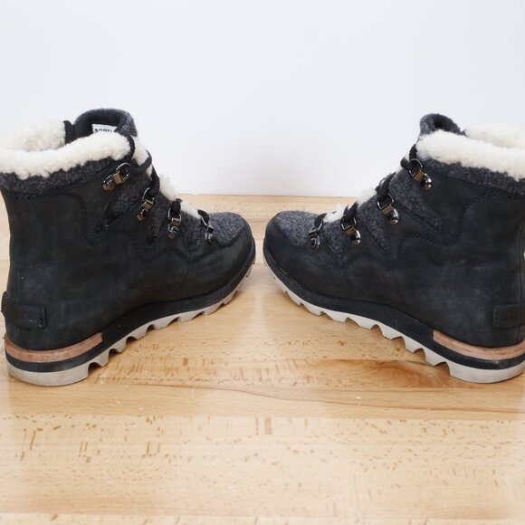 Sorel Sneak Chic Alpine Holiday Shearling Waterproof Cold-Weather Boots 5.5 - Picture 3 of 11